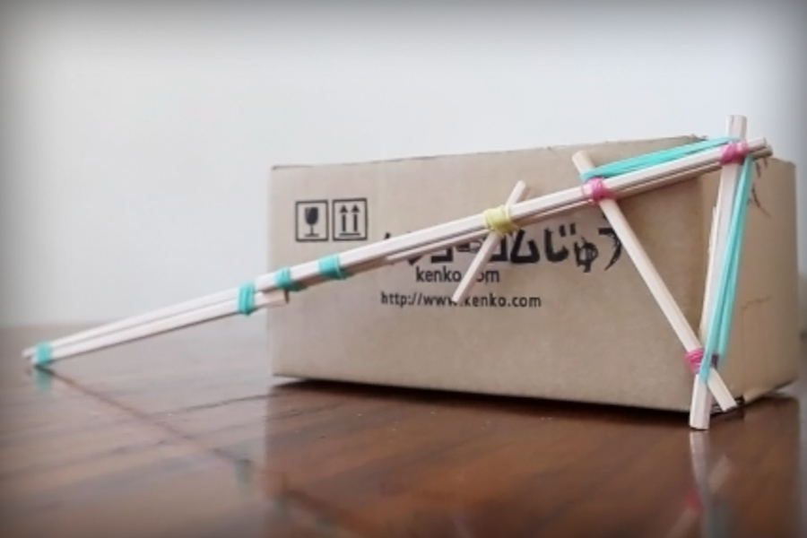 わりばしゴム鉄砲