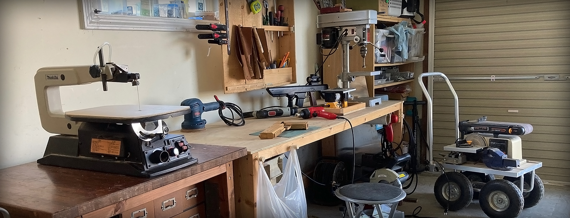 ガレージの工作室